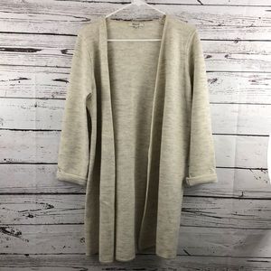 Madewell Long Cardigan Coat 100% Merino Wool